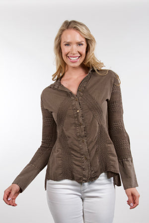 Cava - Cotton Blouse Brown