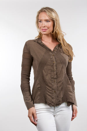 Cava - Cotton Blouse Brown