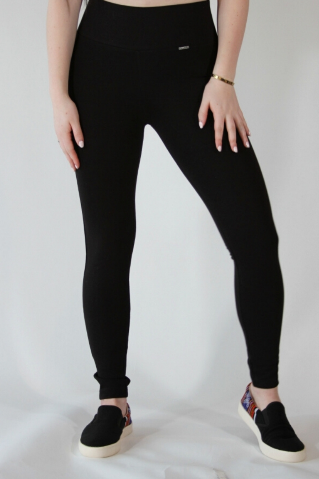Leggings-Pima cotton and spandex Black