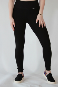 Leggings-Pima cotton and spandex Black