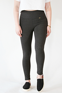 Leggings-Pima cotton and spandex Grey